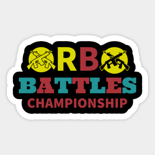 Rb battes championship Sticker